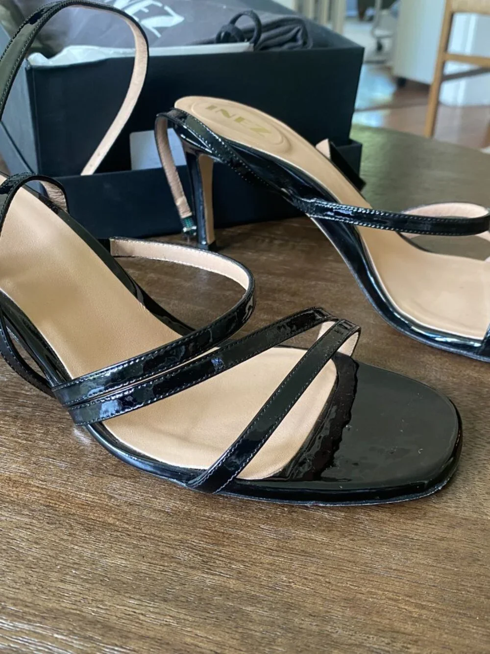 INEZ Sofia Heels- Black Patent- Size 9 Standard